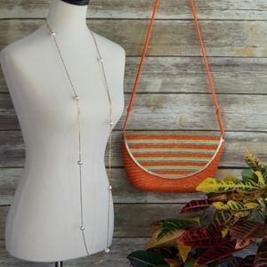 Vintage Magid 1980's multi colored straw or woven